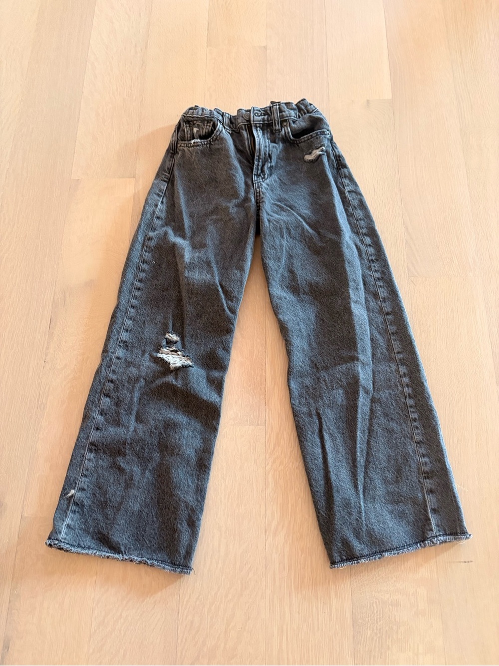 Gap Girls Wide Leg Black Jeans - Dark Grey